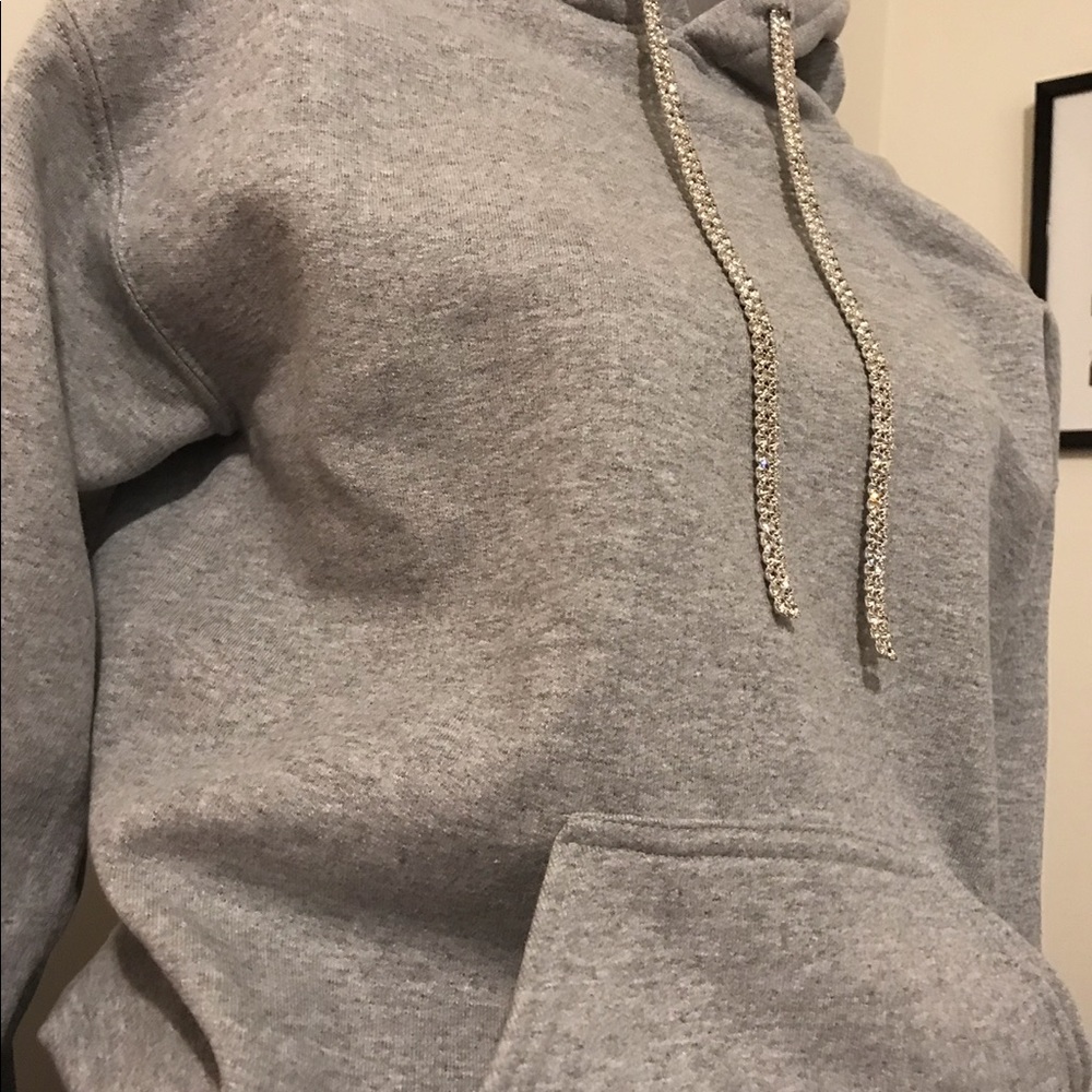 Bling String Hoodie ( neon orange and yellow)